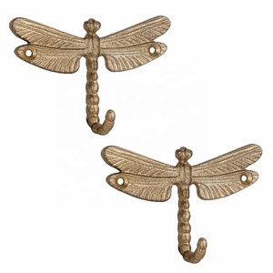 Crochets muraux papillon en métal de haute qualité, patères murales en métal, organisateur d'entrée en métal, porte-peignoir et porte-serviettes durable pour salle de bain - Product Image 2