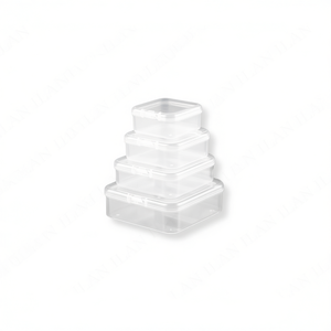 Ilan Plastic Organizer <b>Box</b> 2.0x5.5x5.5 Cm 4 Pc <b>Storage</b> Container For <b>Small</b> Items - Product Image 1