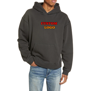 <b>Men</b> Oversized Hoodie Premium Cotton Fleece <b>Pullover</b> Sweatshirt Casual Streetwear Fashion Apparel - Product Image 3