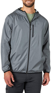 Mens Casual Fashion Custom <b>Black</b> Polyester <b>Runner</b> Jackets Men's Hooded Jackets Coats windbreak, waterproof Jacket - Product Image 2