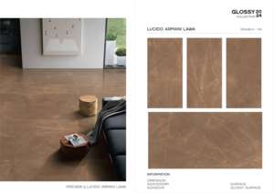 Carreaux de porcelaine émaillée polie de surface moderne 600x1200mm pour projets de revêtements de sol résidentiels et commerciaux - Product Image 2