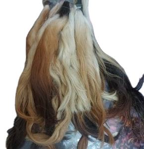 Cheveux de queue de vache bruts de qualité supérieure avec os, longueur 50-80 cm, pour la fabrication de brosses et l'artisanat - Product Image 1