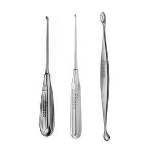Juego de Curetas Óseas PISSCO, Instrumentos Ortopédicos para Columna Vertebral, Cureta Cervical, Retractor Quirúrgico, 3 Piezas - Product Image 1