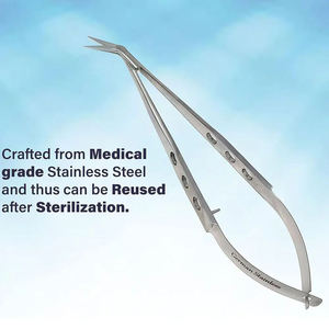 Support à ressort Castroviejo Vanna's MEDZORA de haute qualité, en acier inoxydable, pour microchirurgie manuelle - Product Image 4