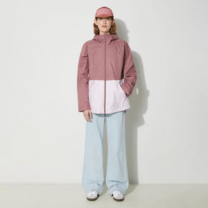 Chaqueta Cortavientos de Mujer al por Mayor, Diseño Personalizado, Impermeable, Transpirable, de Lino y Nailon, con Capucha, Cálida para Otoño, para Actividades al Aire Libre - Product Image 1