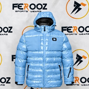 Abrigo Acolchado de Invierno para Hombre con Capucha, Cremallera Completa, Casual, Cálido, Manga Larga, Resistente al Viento - Product Image 1