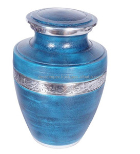 Elegant Modern Metal Cremation Urn <b>Tabletop</b> Vase Eco-Friendly Handmade High Quality Ashes <b>Storage</b> - Product Image 3