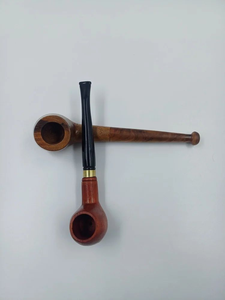 Nouvelle pipe à fumer en bois faite à la main, vintage, écologique, forme personnalisée, courbée - Product Image 6