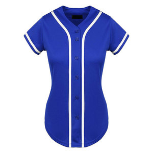 Maillot de sport de baseball haut de gamme, confortable, imprimé par sublimation, pour l'entraînement et les tournois, pour femmes - Product Image 1