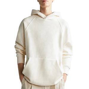 Sweat à capuche pour homme en molleton 100% coton, 460 à 500 g/m², manches raglan, streetwear, poids lourd, surdimensionné, sans cordon - Product Image 1