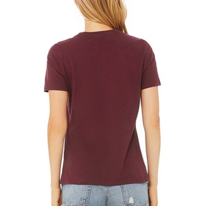 T-shirt décontracté uni pour femme en coton à col rond et manches courtes – Vente en gros de vêtements de mode – Fournisseur de T-shirts en gros - Product Image 4
