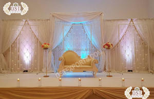 Mur de bougies pendantes pour scène de mariage, 30 pièces, décoration murale de fête de réception de mariage, nouveau de styliste - Product Image 2