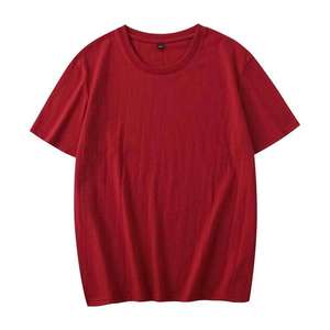 Men Polyester/Cotton Blend O-Neck Short Sleeve Regular Fit Printed <b>T</b>-<b>Shirt</b> Pattern Screen Printing Breathable Casual Solid Color - Product Image 2