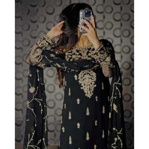 Ensemble haut et pantalon de soirée pour femme de créateur avec belle Dupatta - Product Image 1