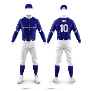 Uniforme de baseball à manches courtes de haute qualité pour l'entraînement, vêtements de sport à faible MOQ, ensemble d'uniformes de baseball confortables - Product Image 2