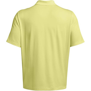 Men's Light <b>Yellow</b> Short Sleeve <b>Polo</b> <b>Shirt</b> Solid Color Oxford Woven Casual Style Regular Fit Wholesale Custom OEM Golf <b>Shirt</b> - Product Image 5