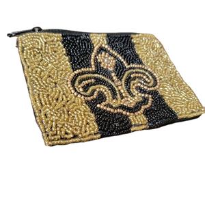 กระเป๋าใส่เหรียญประดับลูกปัดวันเซนต์แพทริกกระเป๋าใส่เหรียญขนาดเล็กน่ารักสีสันสดใสกระเป๋าใส่เหรียญลูกปัดเมล็ดโคลเวอร์จากอินเดีย - Product Image 3