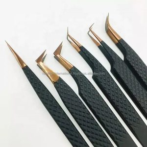 Pinzas para Pestañas con Punta Puntiaguda y Agarre de Diamante para Extensiones de Pestañas, Herramienta Profesional para Extensiones de Pestañas - Product Image 5
