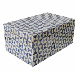 Hot Selling Moroccan Patterns Bone Inlay Jewelry <b>Box</b> Bone Decorative Storage <b>Box</b> Bone Inlay Jewelry <b>Trinket</b> <b>Box</b> - Product Image 6