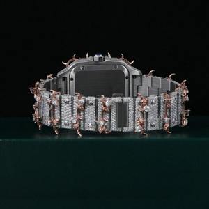 Nuevo Reloj de Diamantes VVS Moissanite, Reloj Clásico de Lujo Hip Hop, Reloj Mecánico Automático Thorns para Hombre de Fabricante Indio - Product Image 3