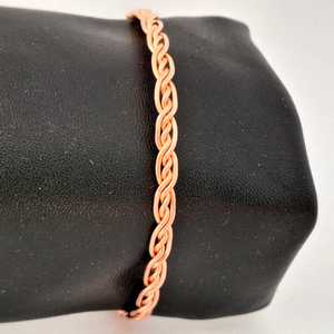 Belladec Handcrafted <b>Copper</b> Chain <b>Bangle</b> Braided Wire Design Artisan Jewelry Classic Elegant Minimalist Fashion Gift Women Daily - Product Image 5