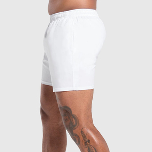 Shorts de sport décontractés pour hommes – Collection 2025 – Entraînement, fitness, musculation, course à pied – Coton et élasthanne – Couleur unie - Product Image 3
