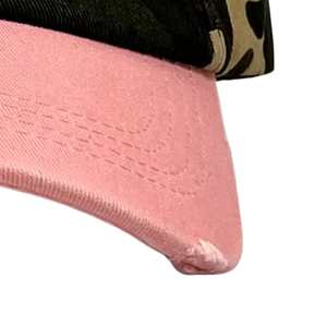 AKA <b>Camo</b> Pink Hat Pink Brim Embroidered Letter Camouflage Baseball <b>Cap</b> Adjustable Cotton Headwear Casual Fashion Streetwear Hat - Product Image 4