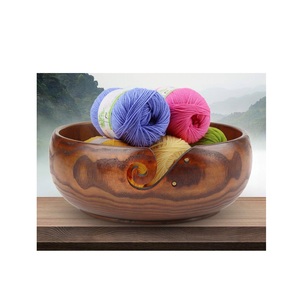 Cuenco de Hilo de Madera Hecho a Mano en India, Diseño Personalizado, Alta Calidad, Organizador para Tejer, Ecológico, Color Personalizado - Product Image 4