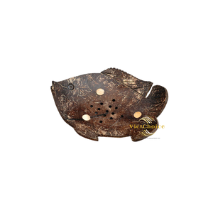 Premium Coconut Shell Soap Tray Durable Handmade Soap Dish for Home Use - Product Image 3