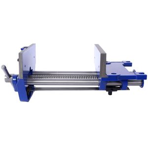 Morsa da banco per falegnameria resistente con ganascia da 9 pollici, azione rapida, leva a sgancio rapido per regolazioni veloci, morsa da banco blu in ghisa - Product Image 4