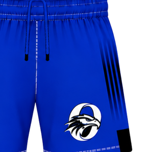 Shorts de rugby personnalisés violet et noir, taille élastique, respirants, légers, pour l'entraînement d'équipe, performance sportive, uniforme de sport - Product Image 4