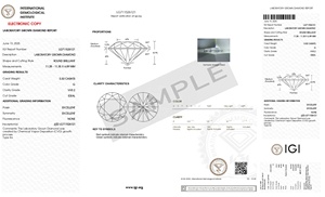 Elegancia que puedes usar Diamond 5,50 CT. Laboratorio crecido CVD corte redondo G Color VVS2 claridad IGI certificado para anillo - Product Image 2