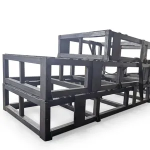Stainless Steel Structural Frame Rectangle <b>Silver</b> Coated Durable Industrial Warehouse Metal Building Customizable Length - Product Image 1