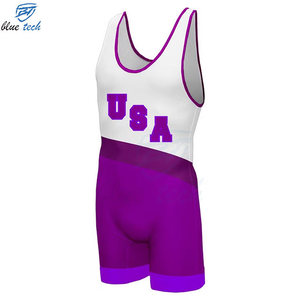 <b>Mens</b> <b>Wrestling</b> <b>Singlet</b> Custom Team Front 100% Polyester Quick Dry Breathable Lightweight Durable Sportswear Training Gear Custom - Product Image 5