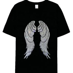 Camiseta personalizada de cuello redondo para hombre de alta calidad, nuevo diseño, 100% algodón, peso pesado, lujo, hombro caído, talla grande, cuello simulado, en blanco - Product Image 3