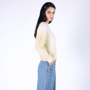 เสื้อยืดแขนยาวผู้หญิงขายส่ง สำหรับฤดูใบไม้ผลิและฤดูใบไม้ร่วง ทรงเข้ารูป คอกลม เสื้อพื้นฐาน เสื้อยืดเรียบๆ - Product Image 4