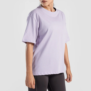 Camisetas de manga corta de alta calidad, diseño simple, color sólido, corte ajustado para chicas, nuevas llegadas, precio económico, camisetas lisas para mujer - Product Image 3