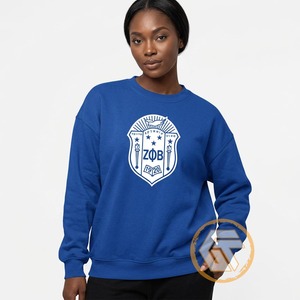เสื้อสเวตเชิ้ตผ้าฝ้ายฟลีซระบายอากาศสำหรับผู้หญิง Zeta Phi Beta แบบสั่งทำขายส่ง ปักลายตามต้องการ สำหรับฤดูหนาว - Product Image 2
