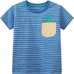 T-shirt pour garçon personnalisable en jersey à séchage rapide avec col en O et manches courtes décontractées imprimées pour - Product Image 1