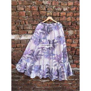 100% Cotton Maxi <b>Skirt</b> Dress Women's Summer <b>Skirt</b> Boho Gypsy Long Midi <b>Skirt</b> Floral Print <b>Skirt</b> With Two Side Pockets - Product Image 6