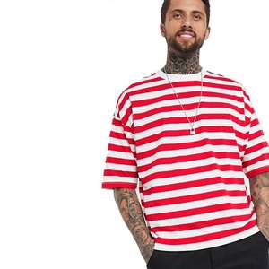 Camisetas Extra Grandes de Poliéster para Hombre, Mezcla de Algodón Suave, Ligeras, Corte Holgado, Cómodas, Ropa Casual de Calle, OEM - Product Image 1