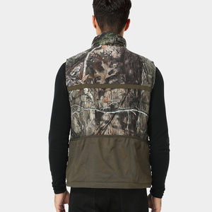 Gilet sans manches d'hiver pour homme, design personnalisé, respirant, softshell 100% polyester 300g, fermeture éclair, coutures thermocollées - Product Image 3