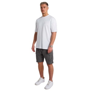 Custom Men Drop Shoulder T Shirt <b>Plain</b> <b>White</b> Heavyweight Cotton Loose Fit Short Sleeve Drop Shoulder T Shirt Manufacturer Wholes - Product Image 2