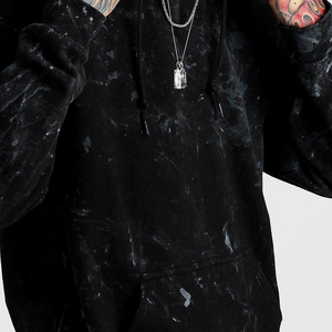 Sudadera con capucha para hombre, estilo acid wash, de moda, para streetwear, de secado rápido, servicio OEM, sudaderas con capucha acid wash disponibles a precio razonable. - Product Image 5