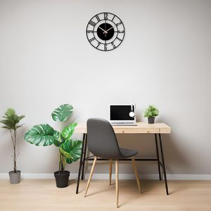 Modern Metal Wall <b>Clock</b> Decorative Round Wall <b>Clock</b> with Gold Hands for Living Room Bedroom Office Decor - Product Image 4