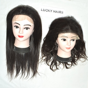 Servicio de Fabricación de Pelucas de Cabello Humano Indio Remy 100% Personalizadas, Fácil Aplicación, Diseño de Encaje Completo, Selección de Textura y Densidad - Product Image 2