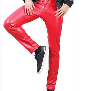 กางเกงหนังผู้ชายเอวสูง OEM 2026 ปรับแต่งได้ ทนทาน สไตล์สตรีทแวร์ สำหรับกิจกรรมกลางแจ้ง ราคาประหยัด พร้อมบริการ OEM ขายดี - Product Image 2