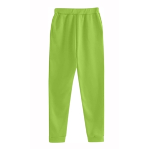 Conjunto Deportivo Unisex Verde con Capucha, Color Sólido, Manga Larga, Casual, Transpirable, Algodón Ecológico, Corte Regular, con Cordón Ajustable - Product Image 6