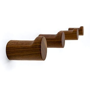 Sheesham <b>Wood</b> Wall Hook Set 4 Pegs Handcrafted Wholesale India - Product Image 2