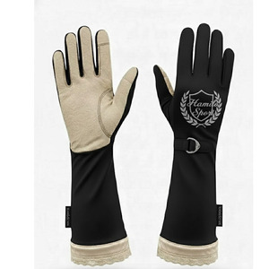 Gants en cuir de haute qualité les plus populaires pour le hijab, confortables, en tissu souple, compatibles écran tactile, avec propriétés thermiques, pour l'équitation musulmane - Product Image 3